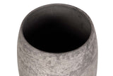 FLORERO CERAMICA NEGRO GRIS 20x20x31 CM