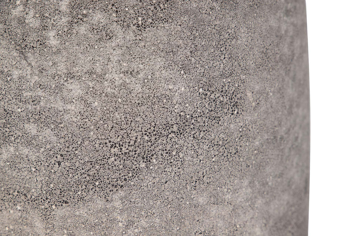 FLORERO CERAMICA NEGRO GRIS 20x20x31 CM
