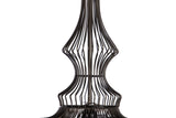 Lampada del tetto in metallo nero 25x25x69 cm