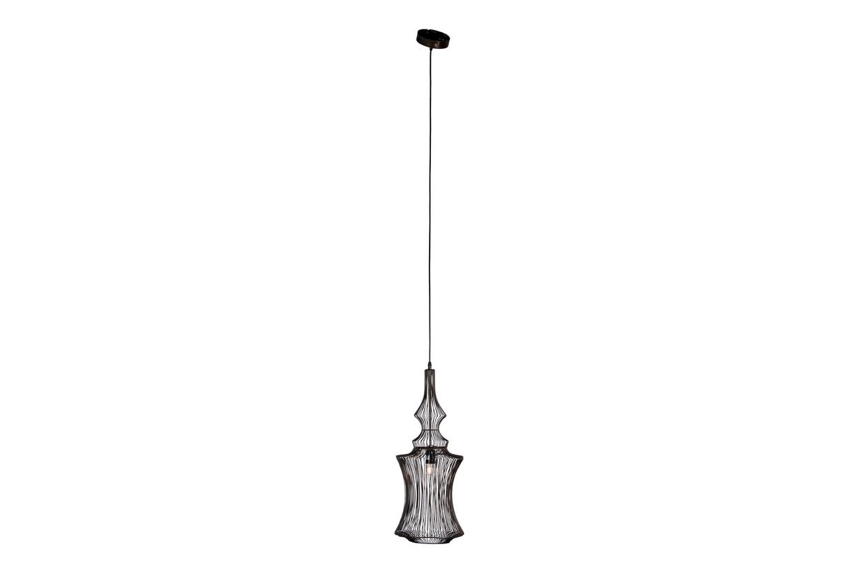 Black Metall -Dachlampe 25x25x69 cm