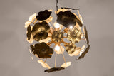 Goldene Metalldachlampe 67x67x67 cm