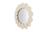 ESPEJO METAL REDONDO BEIGE 75x4x75 CM