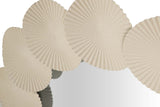 ESPEJO METAL REDONDO BEIGE 75x4x75 CM