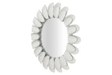 ESPEJO METAL REDONDO BLANCO 85x6x85 CM