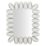 ESPEJO METAL OVALADO BLANCO 63x6x82 CM