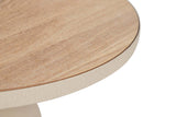 MESITA AUXILIAR METAL MDF BEIGE  40x40x48 CM