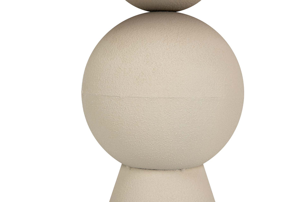 MESITA AUXILIAR METAL MDF BEIGE  40x40x48 CM
