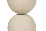 MESITA AUXILIAR METAL MDF BEIGE 41x41x63 CM