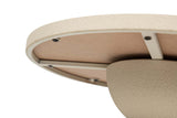 MESITA AUXILIAR METAL MDF BEIGE 41x41x63 CM