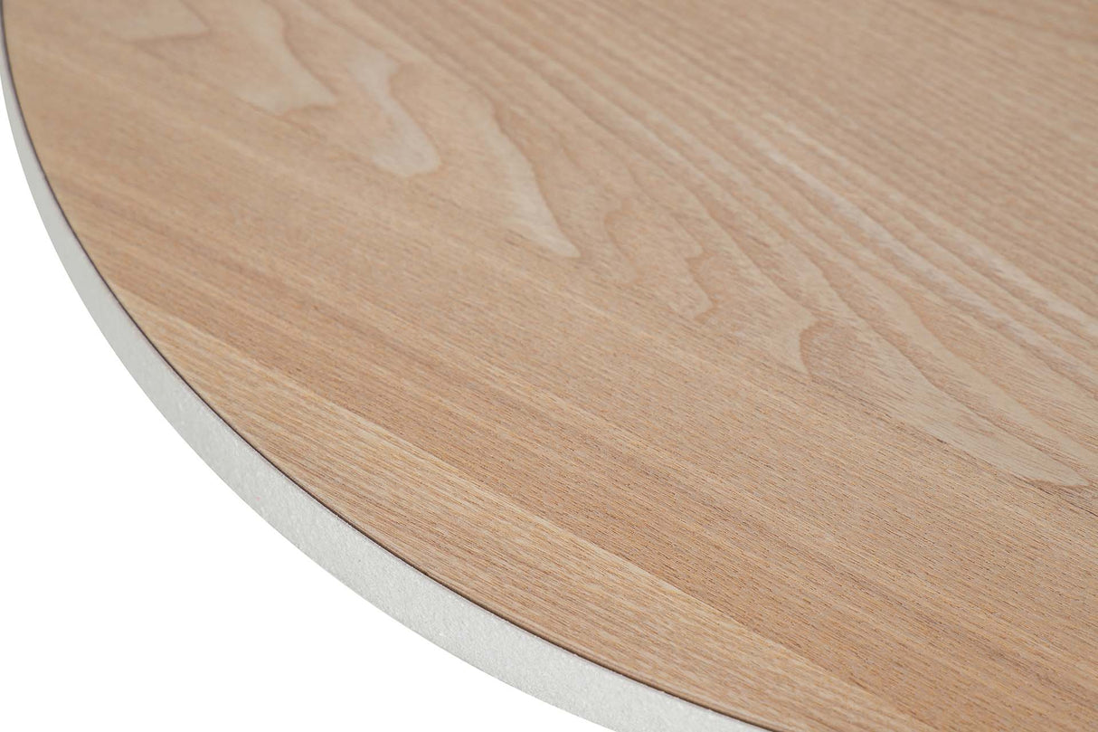 MESITA AUXILIAR METAL MDF BLANCO 41x41x52 CM