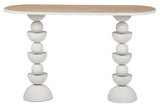 CONSOLA METAL MDF BLANCO 120x40x75 CM