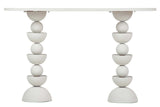 CONSOLA METAL MDF BLANCO 120x40x75 CM
