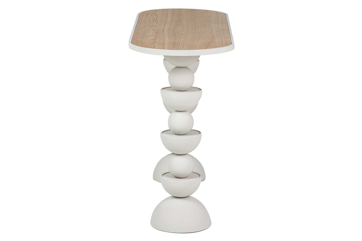 CONSOLA METAL MDF BLANCO 120x40x75 CM