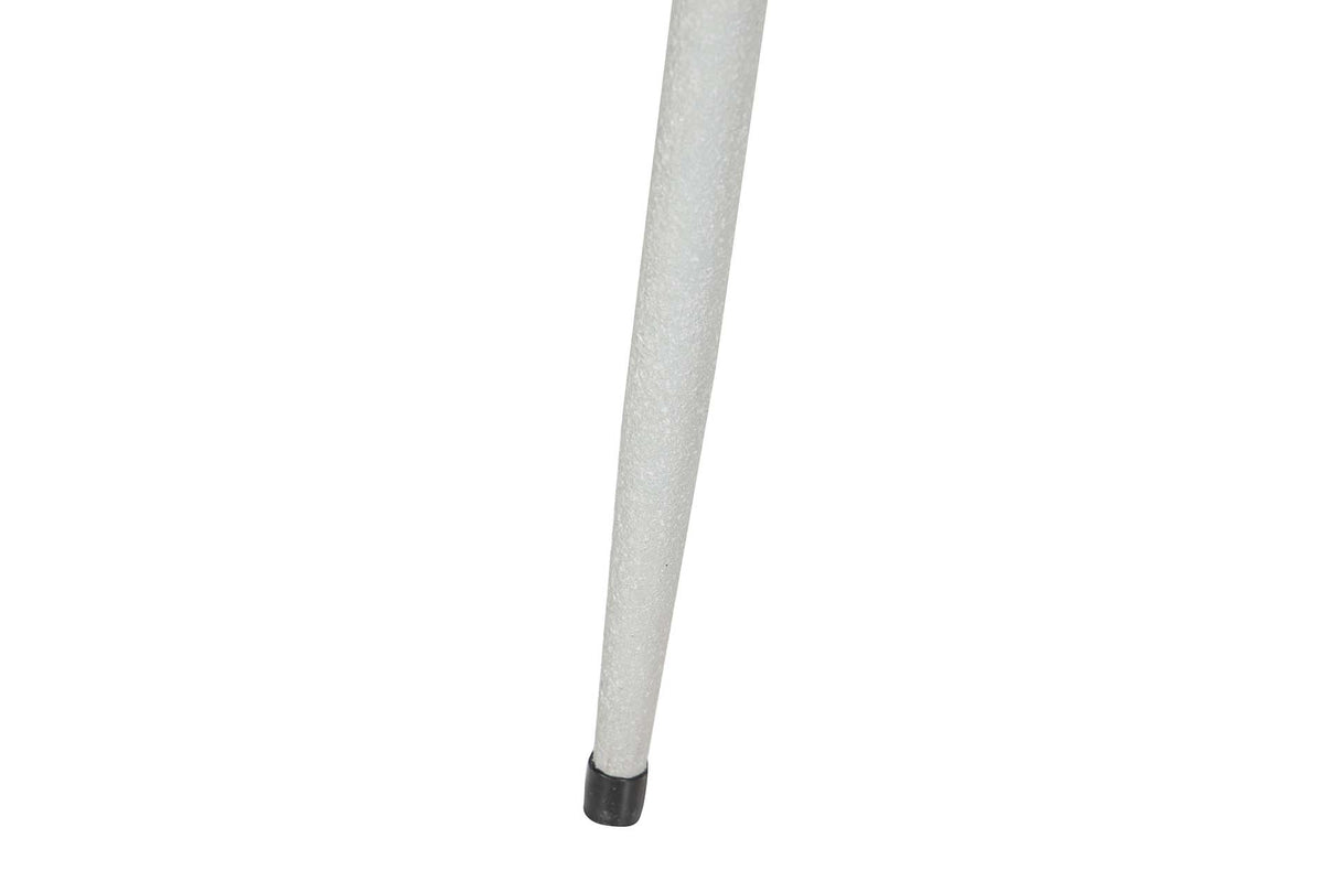 PLANTERO METAL BLANCO 23x23x65 CM