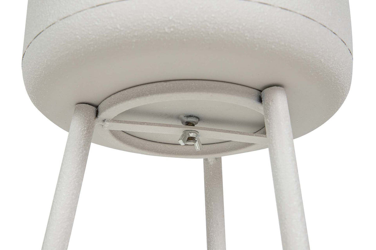 PLANTERO METAL BLANCO 25x25x80 CM