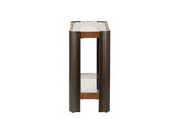 Console de metal de metal preto 120x39x75 cm