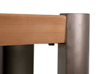 Console in metallo nero 120x39x75 cm