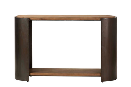 Console in metallo nero 120x38x76 cm