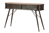 Console in metallo nero 120x34x74 cm