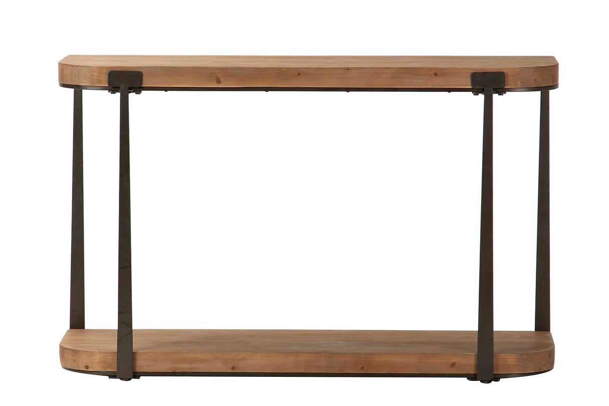 Console in metallo nero 120x35x75 cm