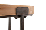 Console en métal noir 120x35x75 cm