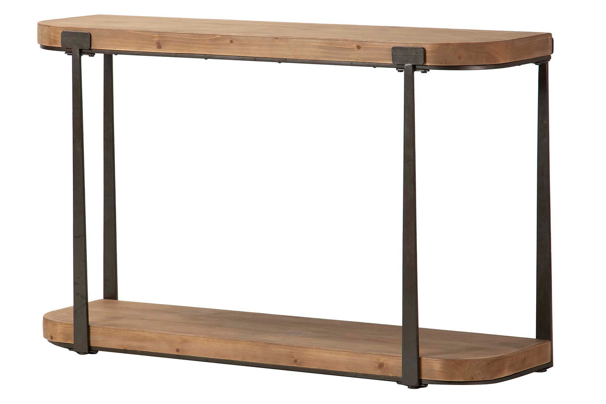 Console in metallo nero 120x35x75 cm