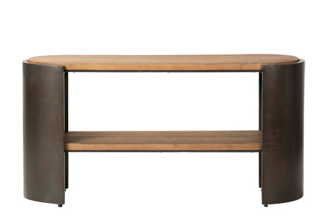 Console in metallo nero 119x38x61 cm