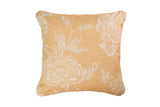 Flores de flores lino folhas 45x45 cm