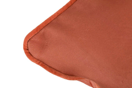 Coussin velours orange 45x30 cm