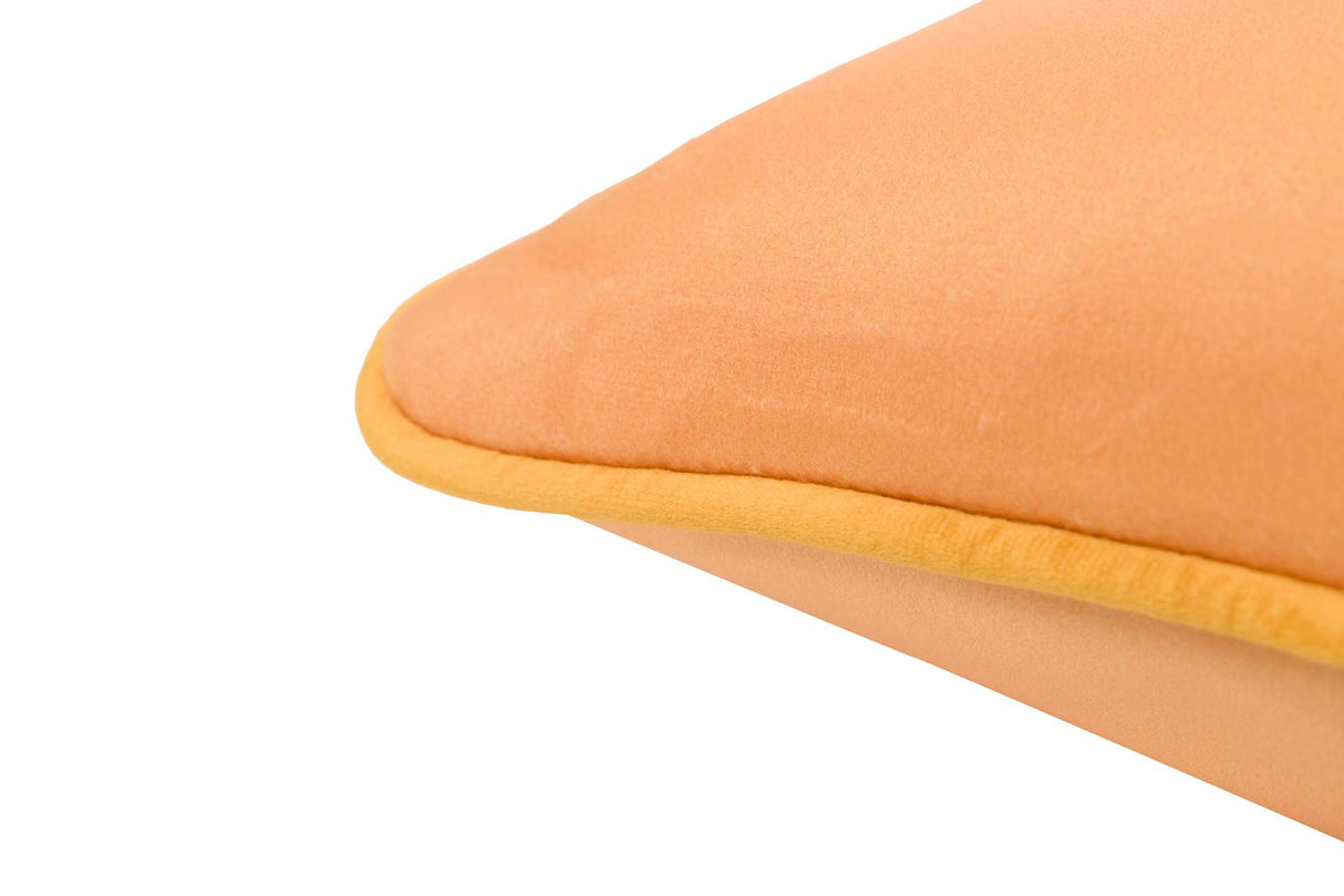 Coussin velours orange 45x45 cm