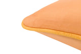 Coussin velours orange 45x45 cm