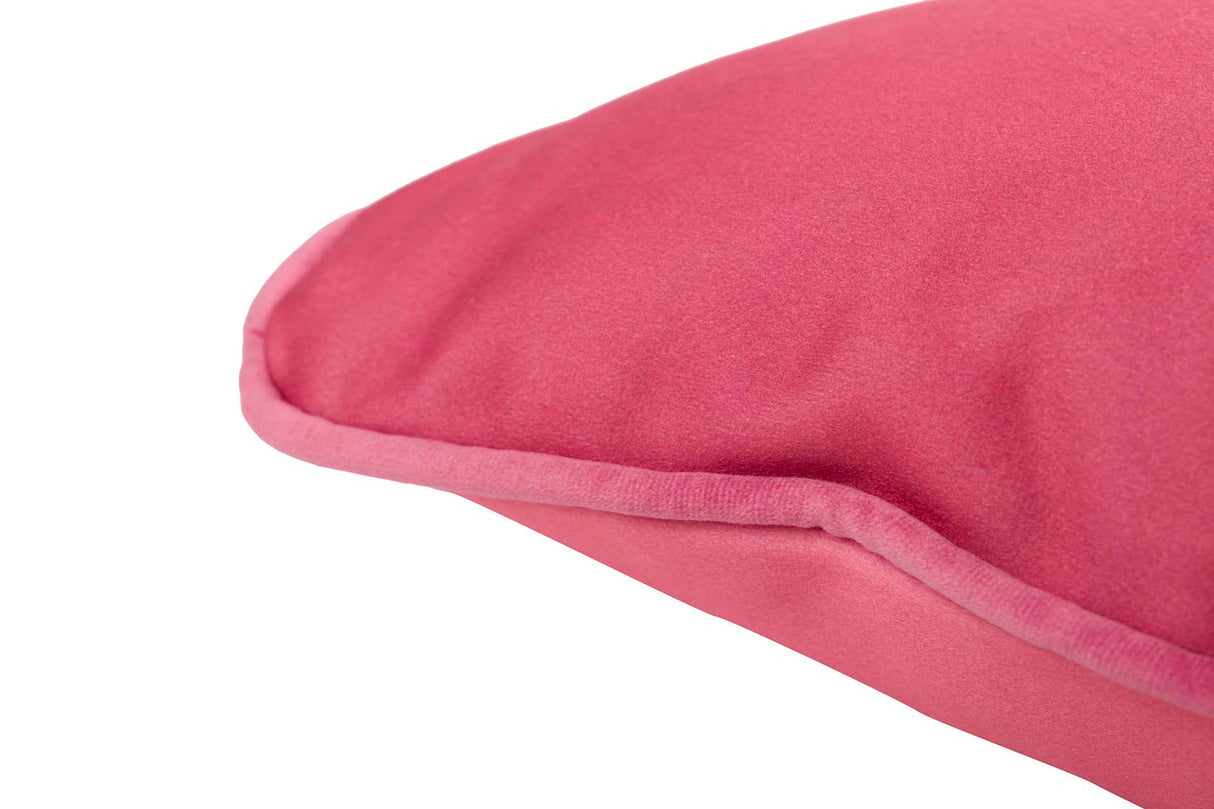 Coussin en velours rosa 45x45 cm