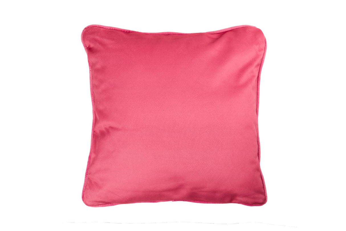 Coussin en velours rosa 45x45 cm