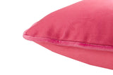 Coussin en velours rosa 45x30 cm