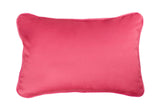 Coussin en velours rosa 45x30 cm