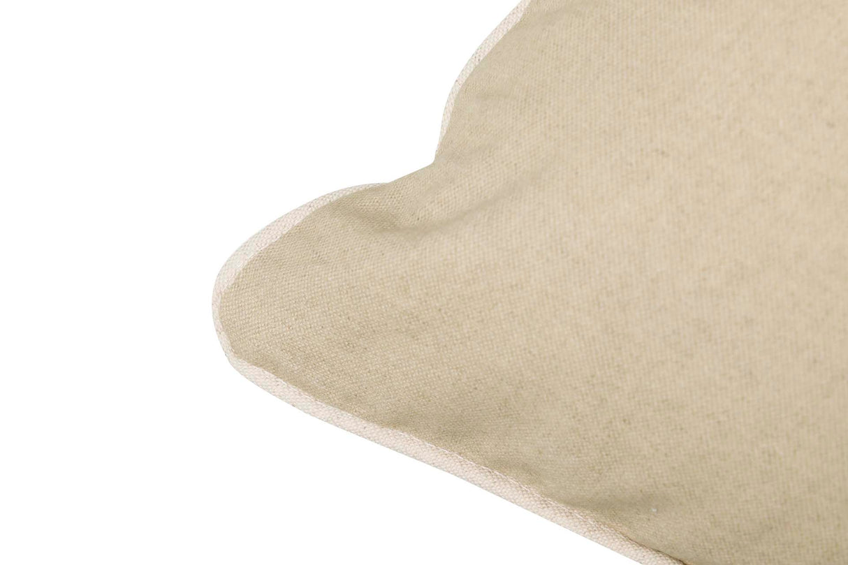 Coussin lino beige 45x30 cm