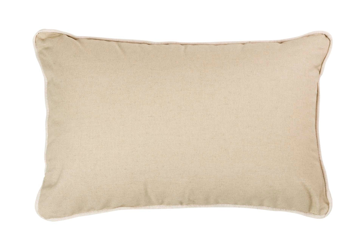 Cuscino di lino beige 45x30 cm