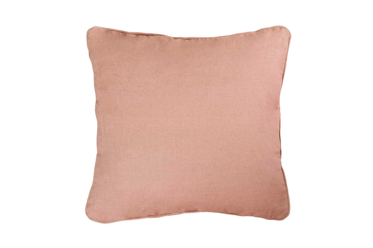 Coussin en lin rose 45x45 cm