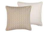 COJIN LINO GEOMETRICO MARRON 45x13x45 CM