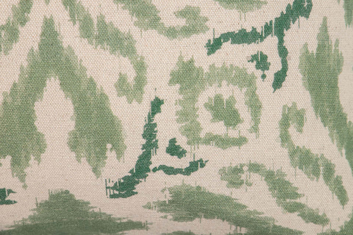 Kissen florales lino grün 45x13x45 cm