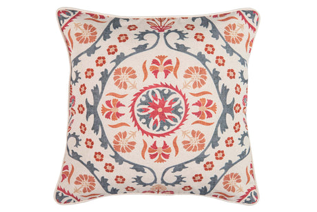 COJIN LINO FLORAL 45x13x45 CM