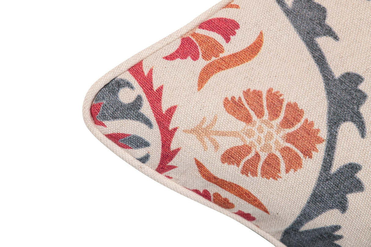 Coussin floral 45x13x45 cm