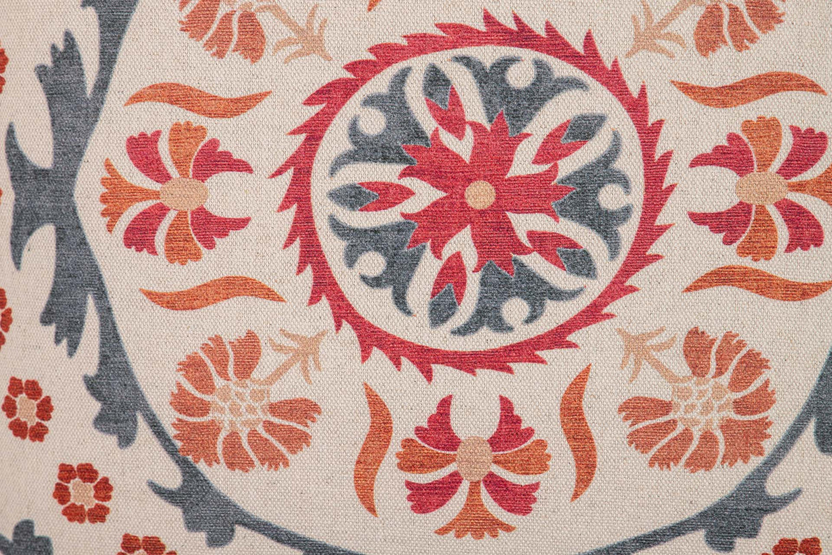 COJIN LINO FLORAL 45x13x45 CM