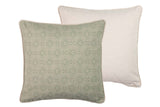 COJIN LINO GEOMETRICO VERDE 45x13x45 CM