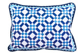 Geometrischer Kissen Samt 60x13x45 cm