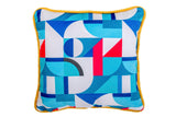 Samt 45x13x45 cm Geometrisches Porträt