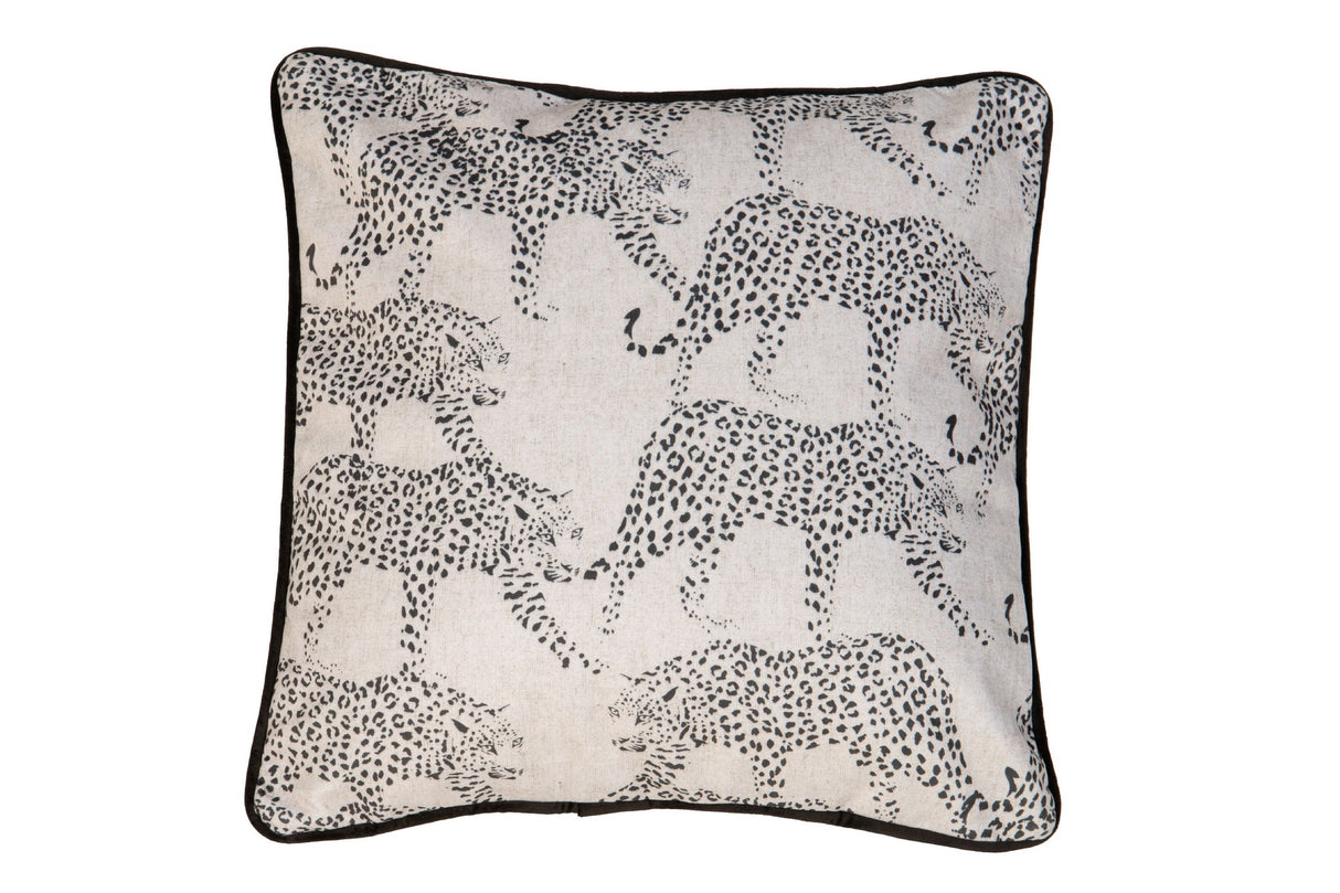 COJIN VELVET LEOPARDOS 45x13x45 CM