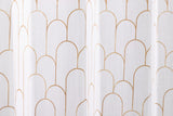 Lino Hera Échantillon Géométriques Formes 140x270 cm