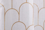Lino Hera Échantillon Géométriques Formes 140x270 cm