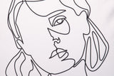Mulher gemétrica de veludo de almofada 45x13x45 cm